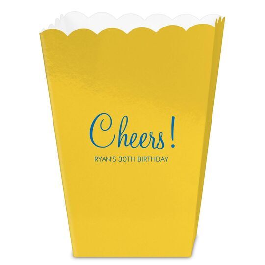 Perfect Cheers Mini Popcorn Boxes